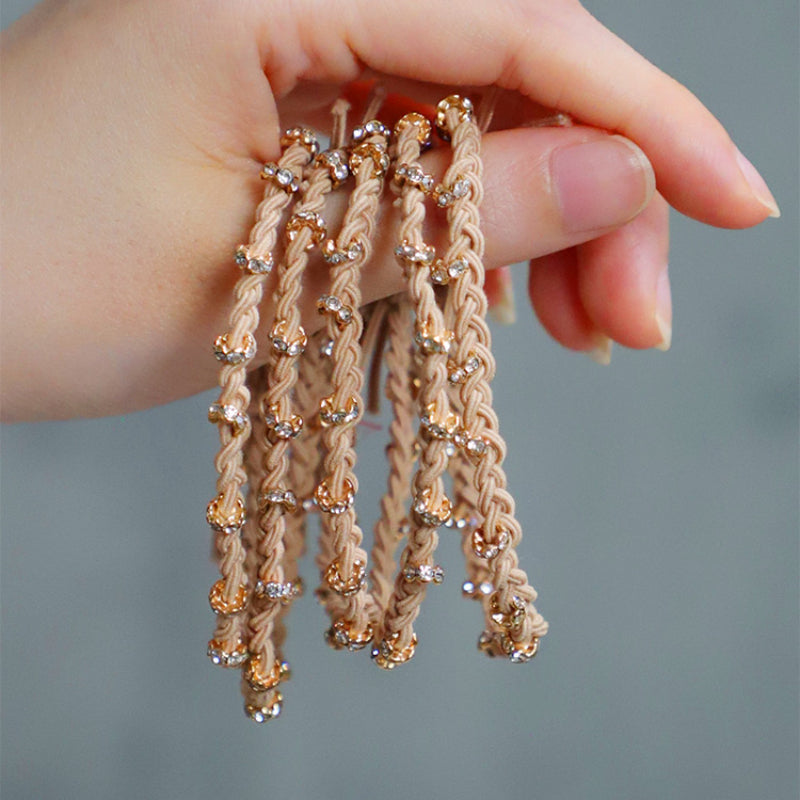 Elastic Crystal Hair Ties Pack 5