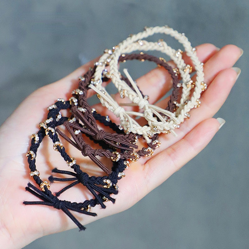 Elastic Crystal Hair Ties Pack 5