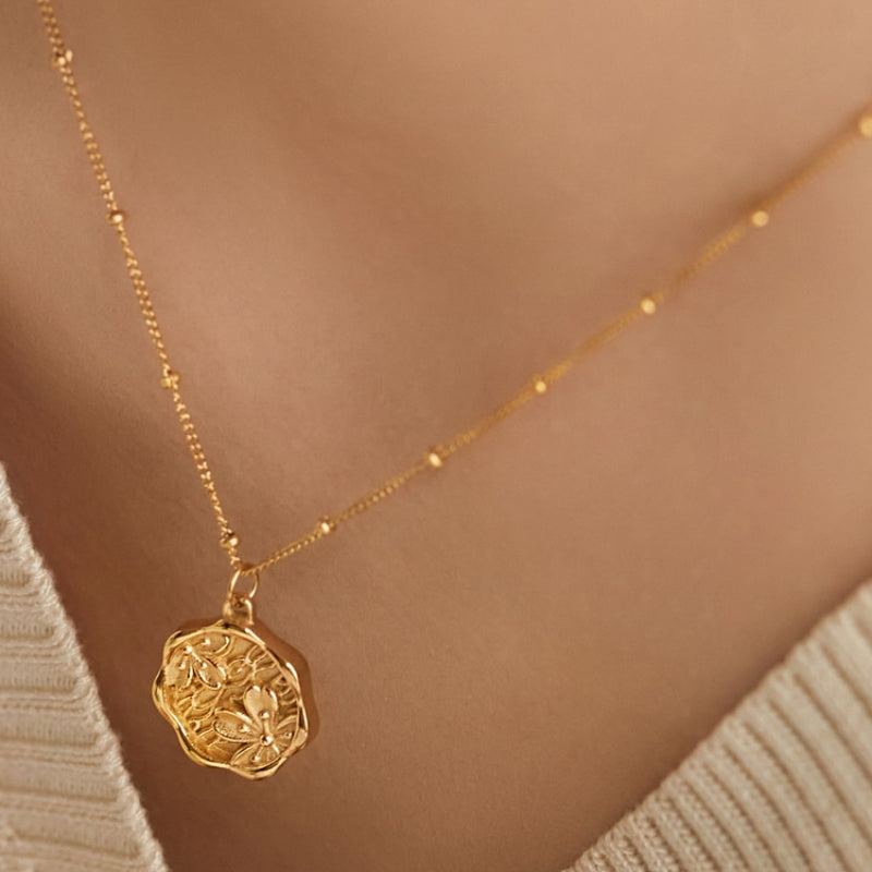 Mark of Blossom Gold Pendant Necklace