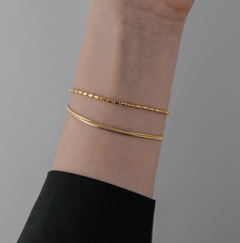 Double-layer Gold Chain Bracelet