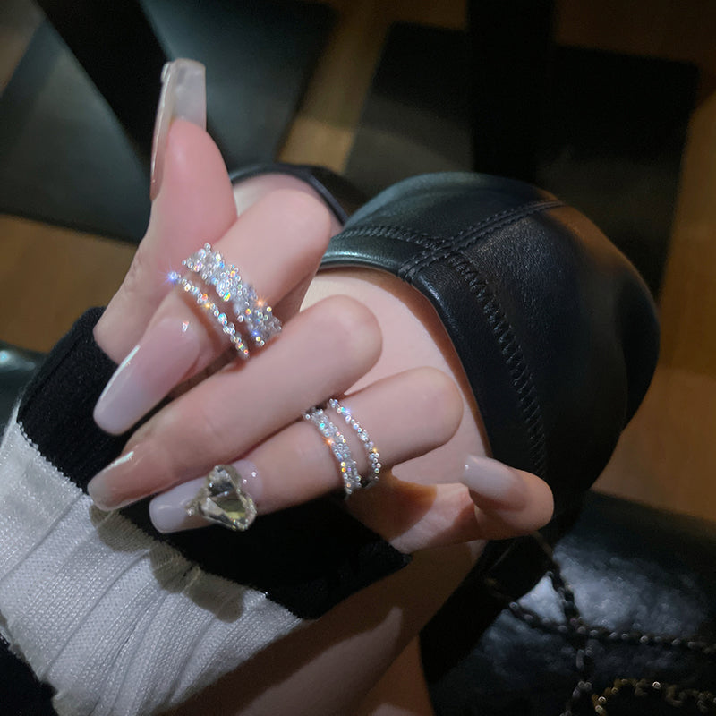 Zircon Stack Cuff Ring