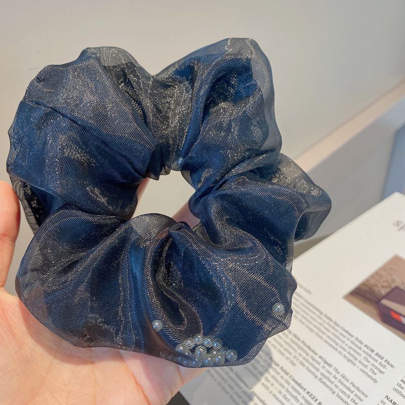 Organza Lace Pearl Hair Scrunchies