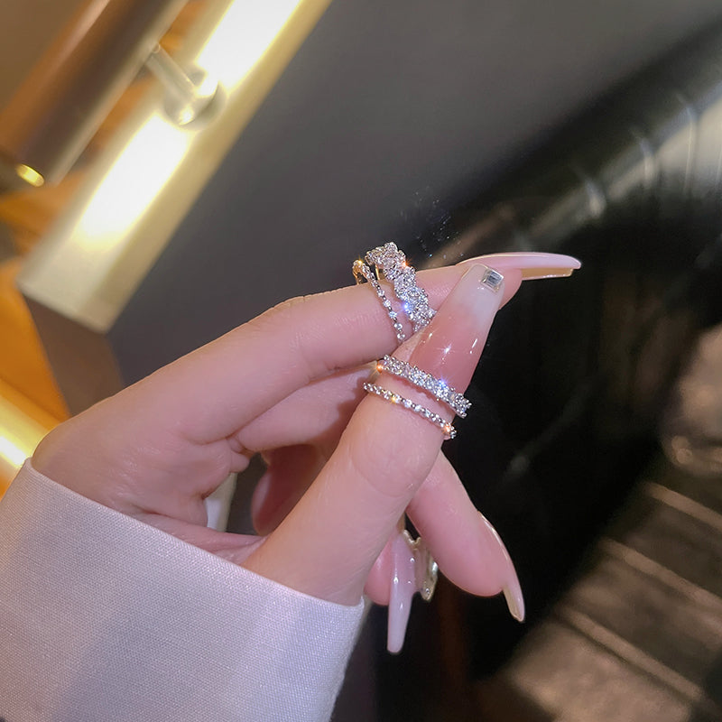 Zircon Stack Cuff Ring