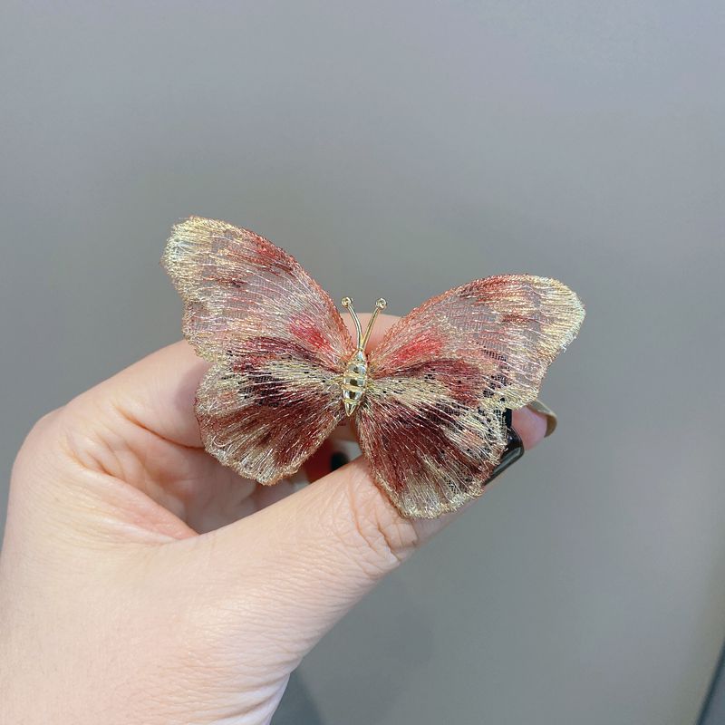 Embroidered Lace Butterfly Hair Clip