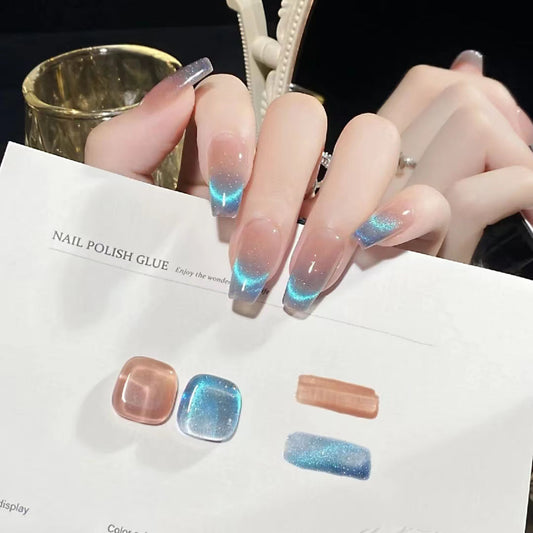 Blue Moon Light Press On Nails