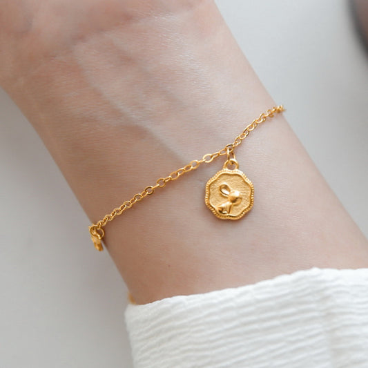 Bunny Pendant Chain Bracelet