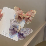 Load image into Gallery viewer, Embroidered Lace Butterfly Hair Clip