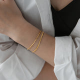 Load image into Gallery viewer, Double-layer Gold Chain Bracelet