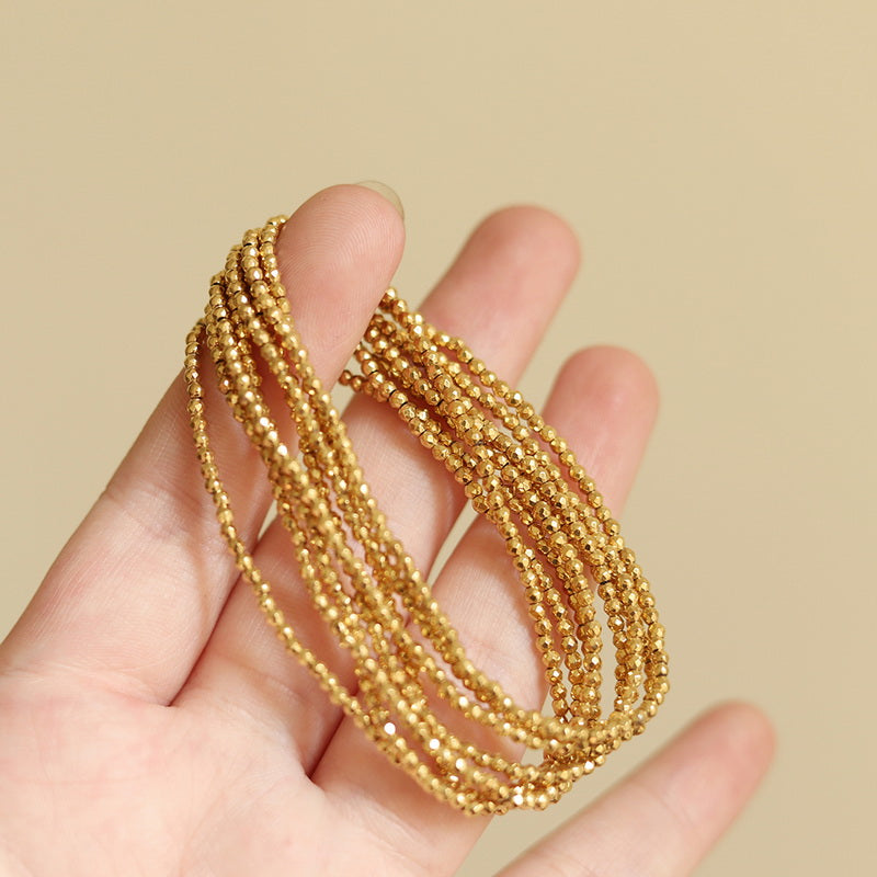 Gold Seeds Beaded Bracelet