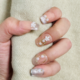 Load image into Gallery viewer, Cat Eye Glitter Sakura Pink Coffin Press On Nails